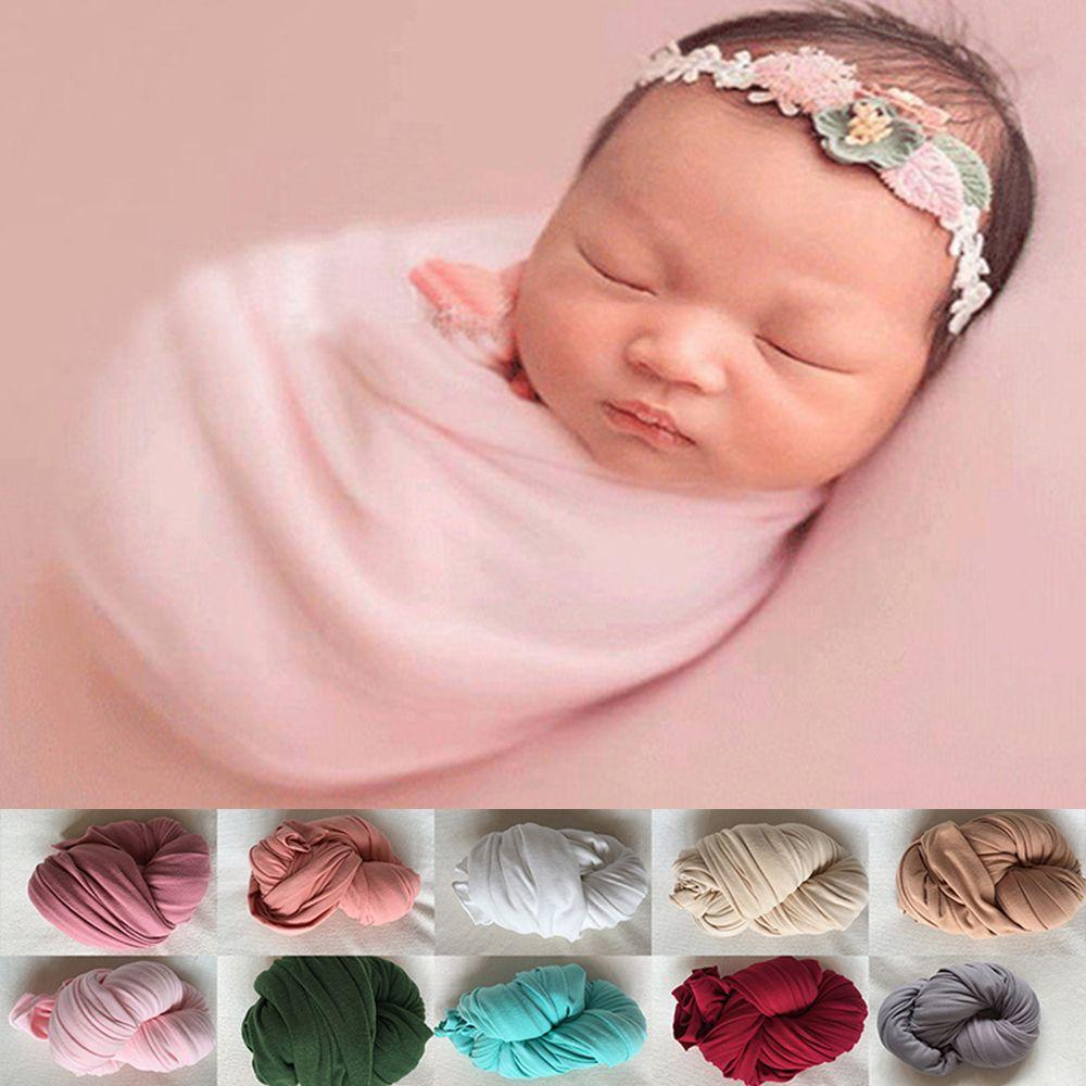 40*160cm Soft Shoot Backdrop Newborn Blanket Photography Props Baby Photo Wrap Swaddling