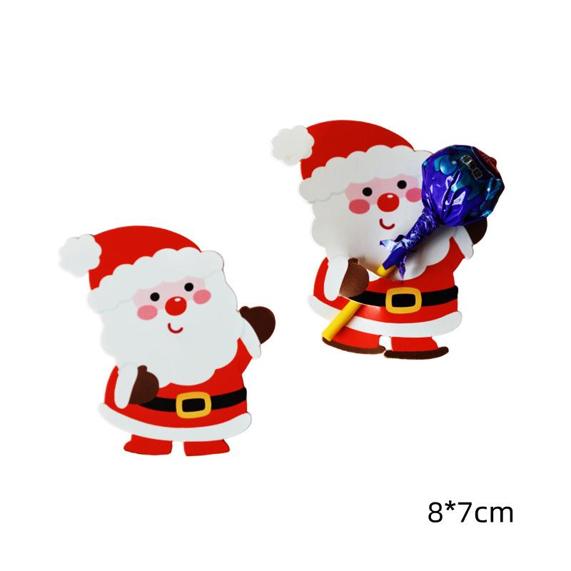 Christmas Lollipop Cards, Candy Decor Insert Cards, Kindergarten Message Reward Cards, 50 Pieces