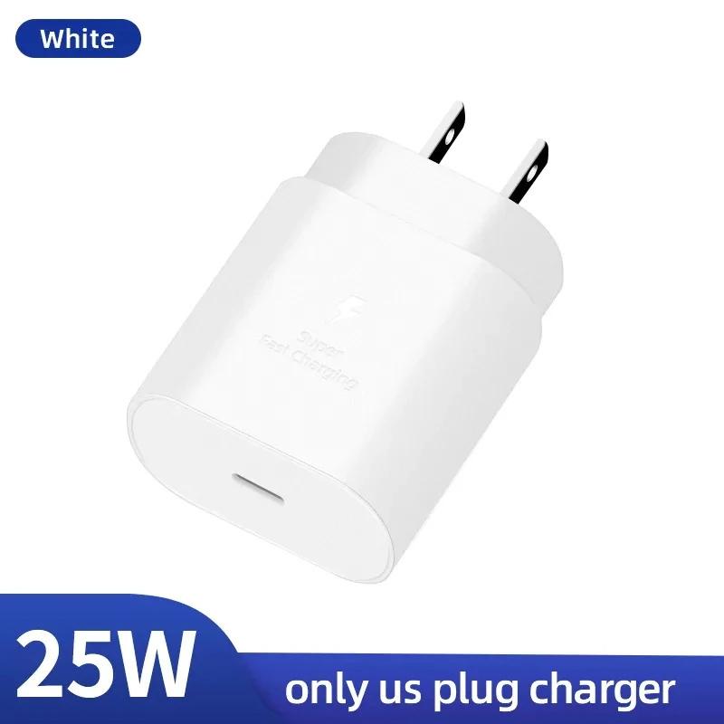 Samsung 25W Супербыстрое зарядное устройство USB Type C Зарядное устройство Galaxy S24 S23 plus S22 S21 A54 A71 A70 S20 FE M54 F14 Адаптер питания