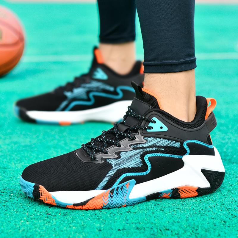 Новые мужские баскетбольные кроссовки Дышащие амортизирующие кроссовки Отскок Противоскользящие Легкие Удобные кроссовки для тренировок на открытом воздухе