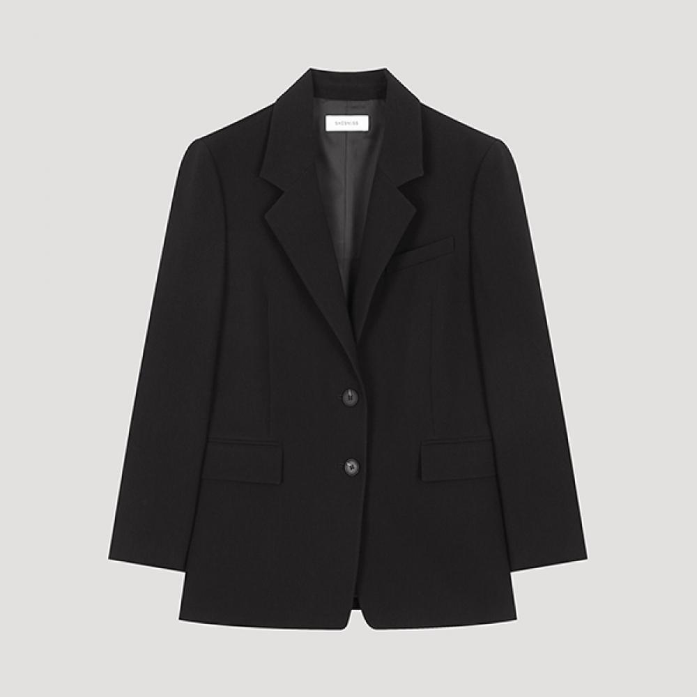 She S miSS Single Two Button Setup Jacket SwSjko31020 Bk