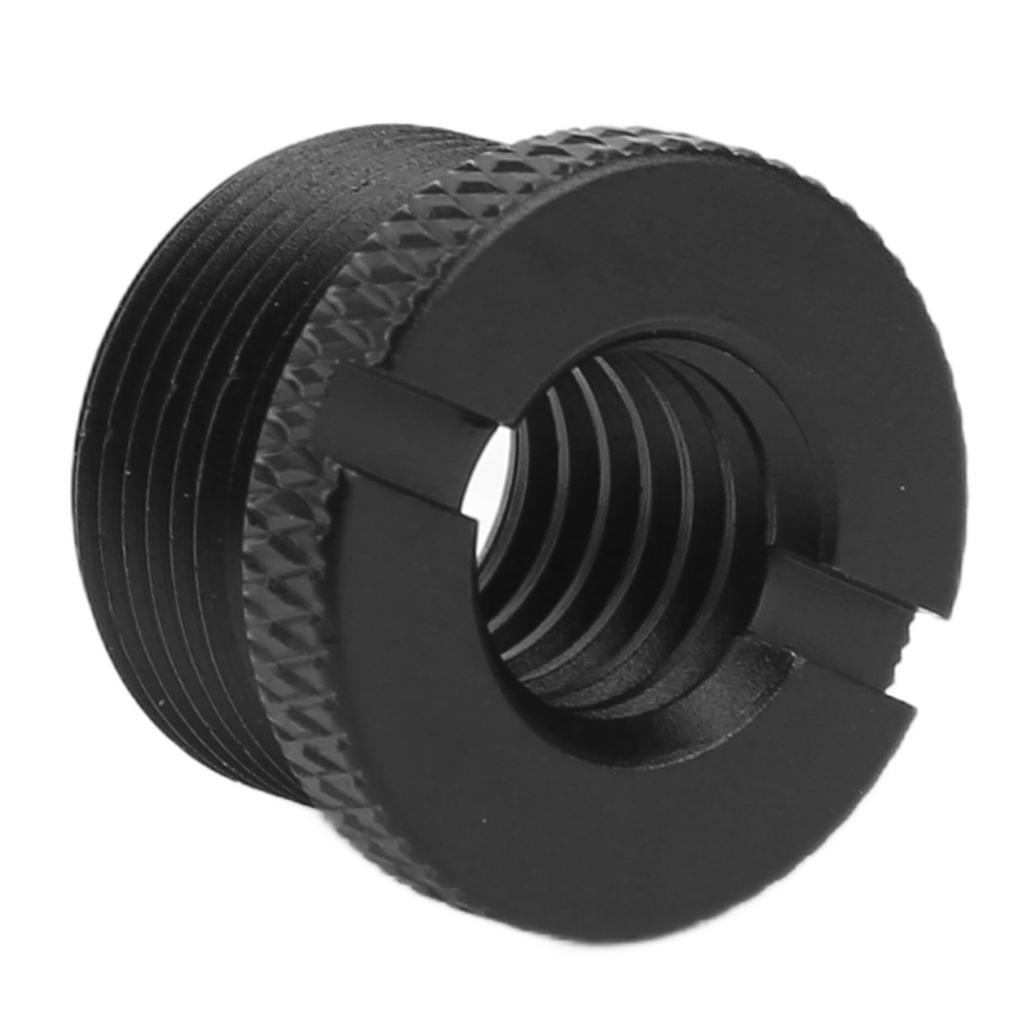 Адаптер резьбы для микрофонной стойки 3/8 дюйма внутренняя резьба на 5/8 дюйма наружная резьба Адаптер с винтомЧерный F19A
