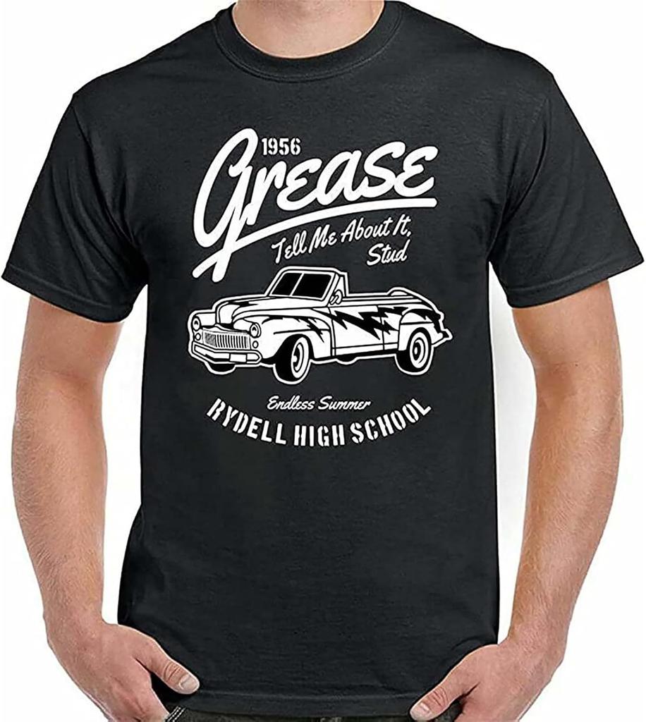 Grease T-Shirt T-Birds Rydell High School Mens Funny Movie Stag Doo