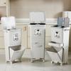 Yuzhuxun 34L Dual-Layer Dry & Wet Separation Kitchen Trash Can