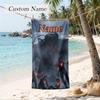 Dead by Daylight  Custom Name Printed Beach Towel Personalized Soft Towel For Swimming Beach Travel