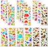 10 Sheets/Set 3D Dinosaur Stickers Toys Home Wall Decor Cartoon Sticker Scrapbooking  Notebook Diary Label