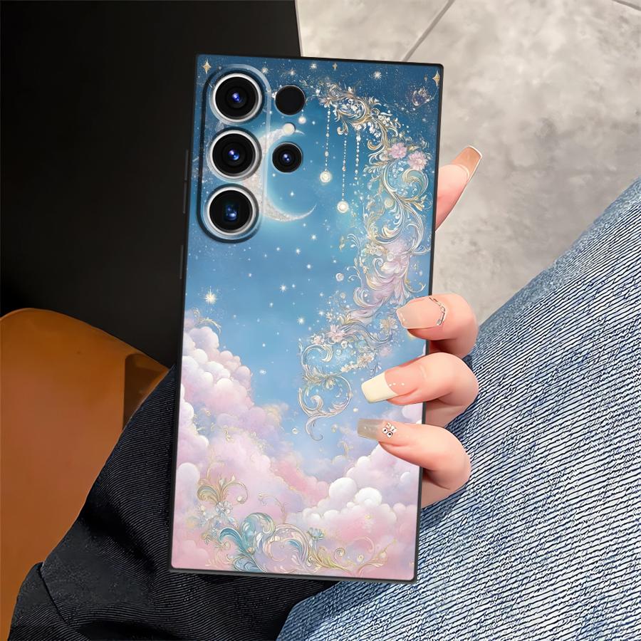 Простой Чехол-Бампер с Рисунком Бабочки для Samsung Galaxy S26 Ultra S10 S9 S20 Ultra S25 Plus S24 S23 Note 20 8 9 10