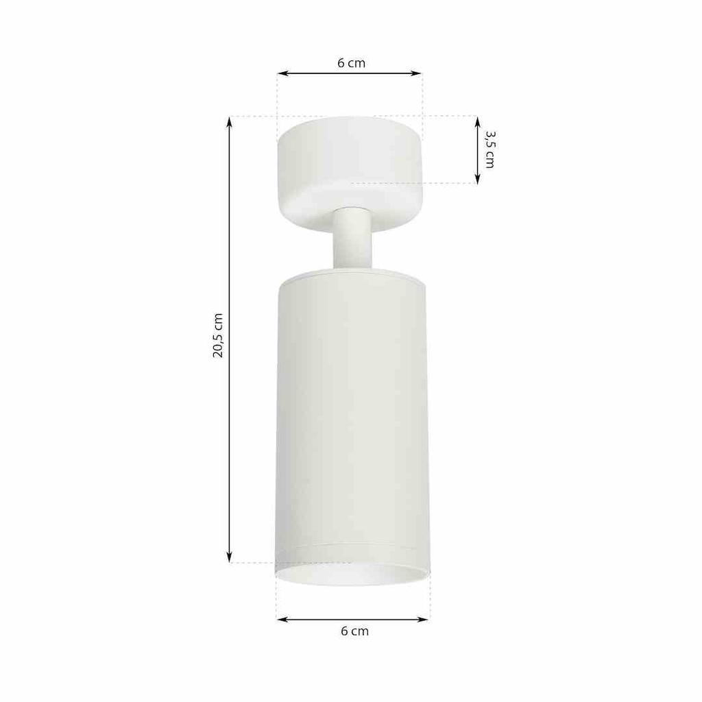 Mica Spot White 1Xgu10 Fixture