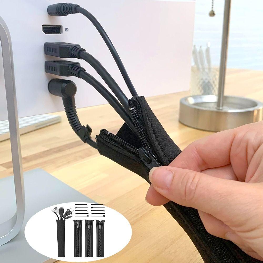 Data Cable Cable Management Sleeve Neoprene Network Cable Organizer  Computer Setup