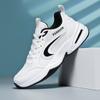 Youth style shoes Breathable Mesh Dad Sneakers Boys Low-Top Casual Running Shoes Black White Gray