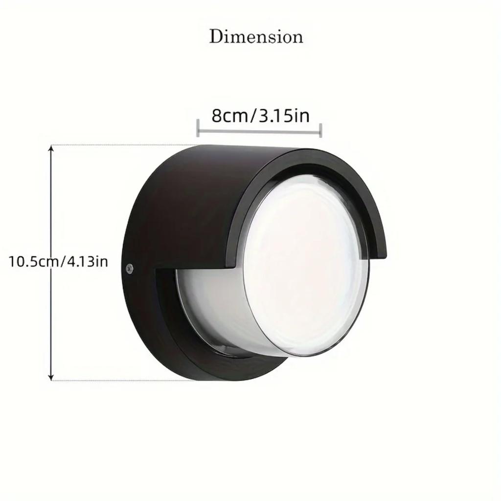 New Outdoor Wall Lights, Low Profile Modern Wall Sconce Porch Lights Outdoor Wall Light Fixtures Waterproof Wall Mounted Lamp