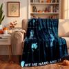 Billie eilish Custom Flannel Blankets Soft Warm Cozy Throws for Home Decor Holiday Gifts