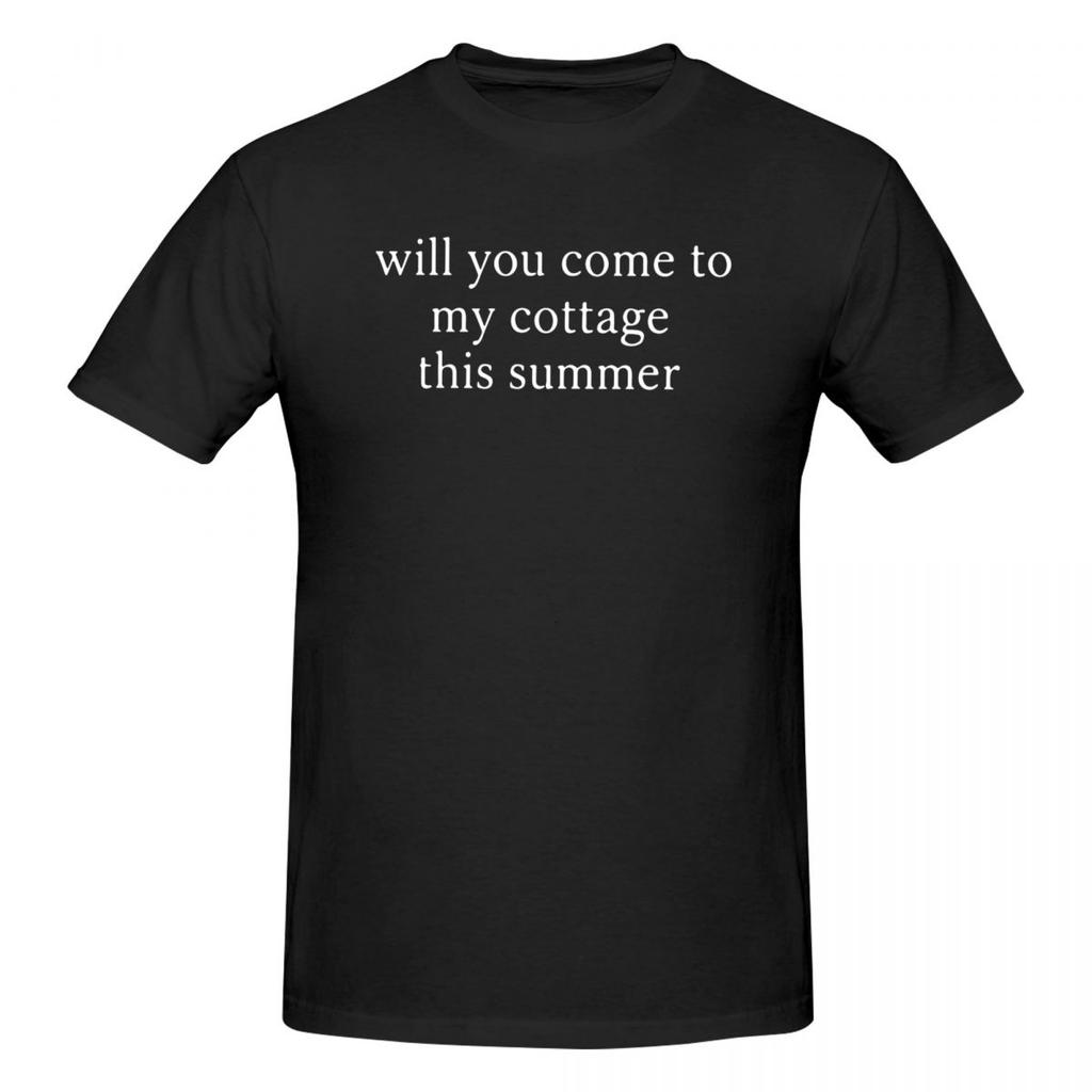 Will You Come To My Cottage This Summer Awesome T Shirts Graphic Y2k Unique Crewneck Unisex Wounisex T Shirt Clothing