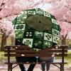 1PC Celtic Clover Umbrella-8-Rib Reinforced Portable Folding Travel Suitable for All Seasons Outdoor Daily Use Is an Ideal Choice  -K0396
