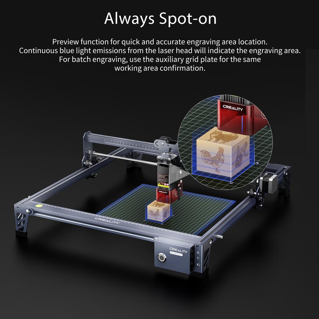 Orignal Creality CR-Laser Falcon Laser Engraver 10W Compression Spot Quick Focus Anodized Aluminum