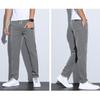 Мужские повседневные брюки, однотонные, стандартной посадки, мягкие брюки из полиэстера, с высокой талией, дышащие удобные деловые брюки с усиленными карманами