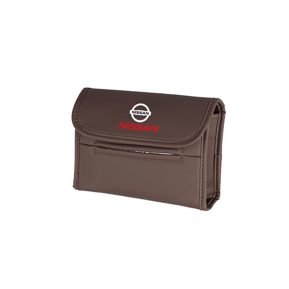 AUK2 For Nissan X-trail Qashqai j10 j11 Note Juke Patrol Navara Car Storage Box Back Seat Suspension Fixing Tissue Box Center Cover