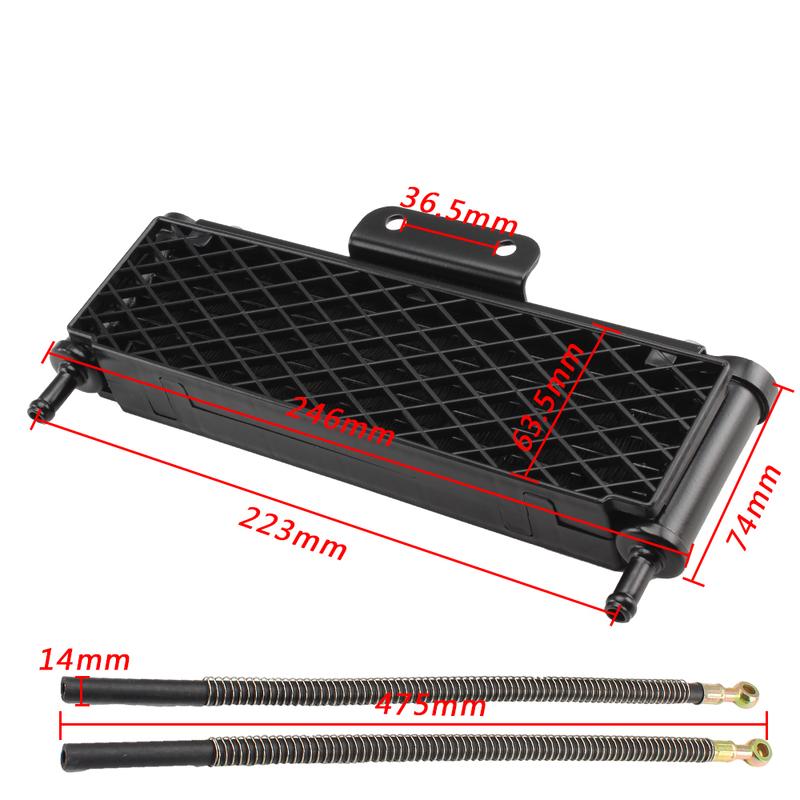 Oil Cooler Motorcycle Radiator Kit Universal Accessories Water Engine Cooling for Honda Kawasaki Monkey Motocross Pit Dirt Bike