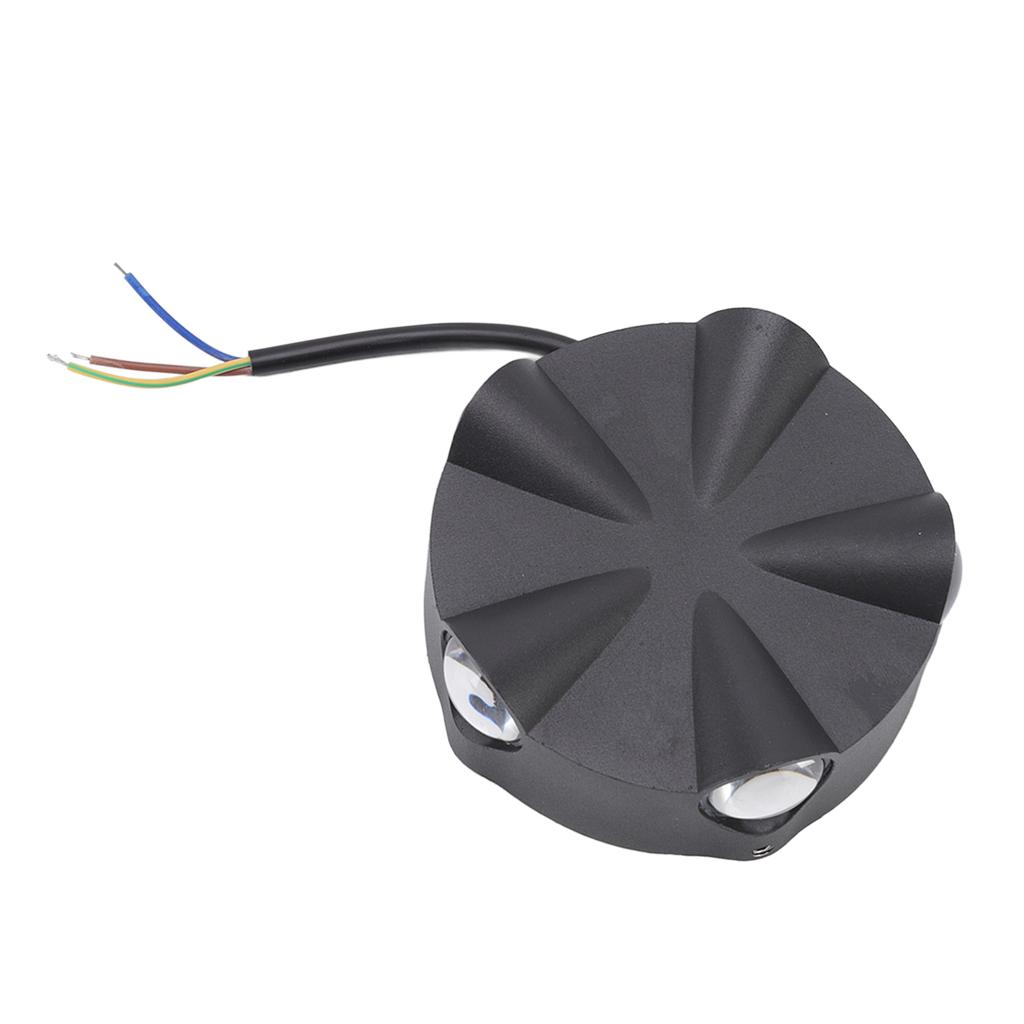 Wall Sconce LED Simple Round Aluminum Outdoor Waterproof Black Wall Light 5W 5LED Five Sides