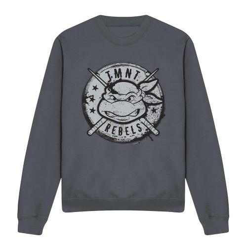 Teenage Mutant Ninja Turtles Unisex Adult Rebels Distressed Logo Sweatshirt