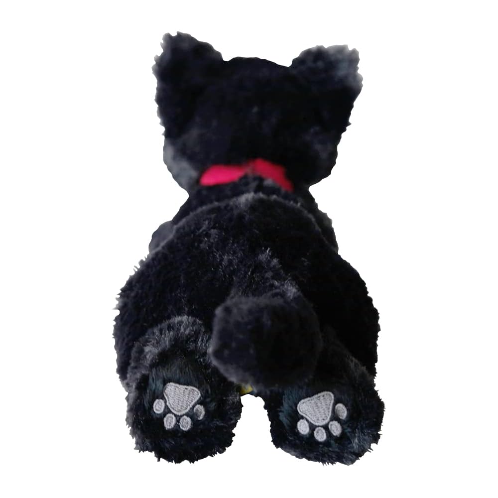 Плюшевая игрушка-кошка на колено Sunlemon Черная 11x29x12см Милое животное Мягкая игрушка-кошка P-8032