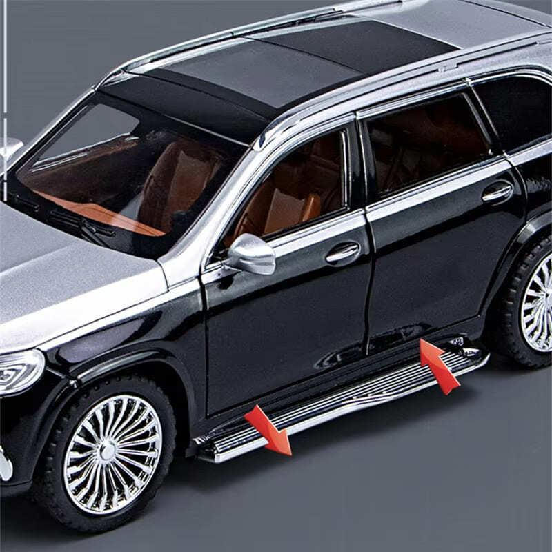 1:24 Maybach GLS600 Alloy Luxury Car Model Simulation Литая металлическая игрушечная машинка Модель автомобиля Звук и свет Детская игрушка Мальчик Подарочная коллекция Украшения