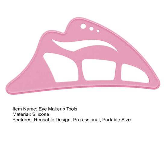 5-в-1 силиконовый трафарет для теней для век, многоразовый помощник для начинающих, руководство по нанесению теней для век