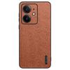 For Realme Neo7 SE 5G Case Wood Texture PU Leather Coated PC TPU Phone Cover