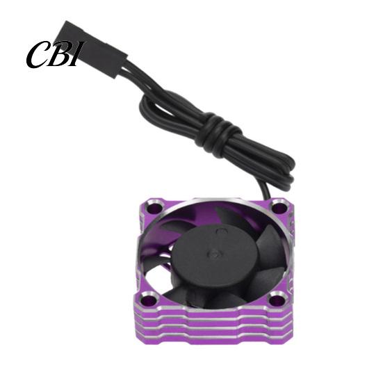 Square Cooling Fan RC Car Fan, 5-9V 25000RPM Waterproof Motor for 1/10 1/8 1/12 ESC Engine, 30x30mm Aluminum Heat Dissipation with Connector