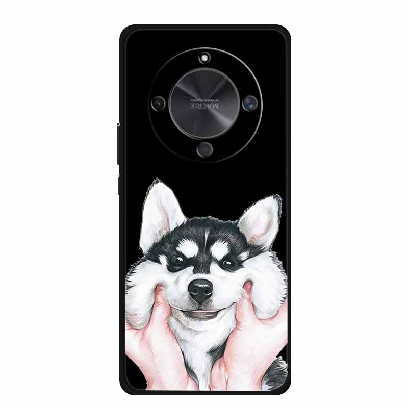 Coque For Honor X70 5G Case Cartoon Cat Funda Black Silicone Soft Back Cover For Honor X70 2025 Phone Case Cover X 70 HonorX70