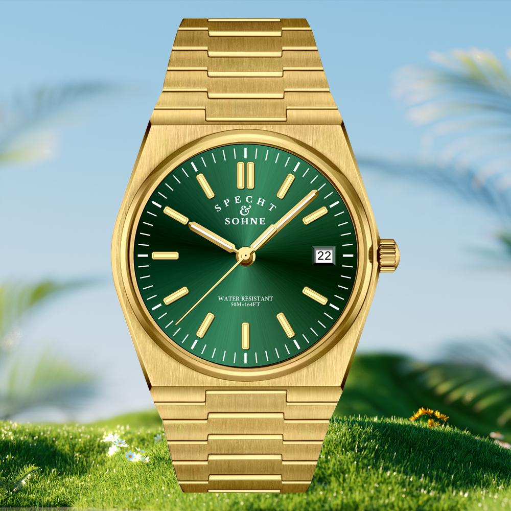 Новые поступления 2024, мужские часы из нержавеющей стали с сапфиром, классические кварцевые мужские часы Relogio Masculino, 100 м, водонепроницаемые