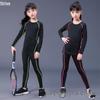 Girls' Quick-Dry Breathable Sports Tights Set for Basketball, Football, and Running