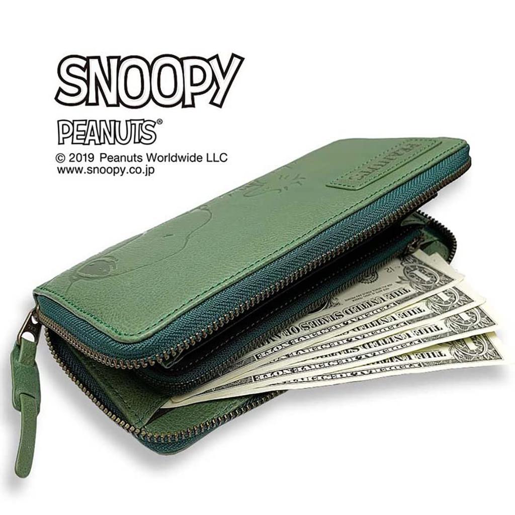 PEANUTS SNOOPY Круглый кошелек-клатч, Верблюжий, 73053, Коровья кожа, Итальянская кожа, Унисекс (Верблюд)