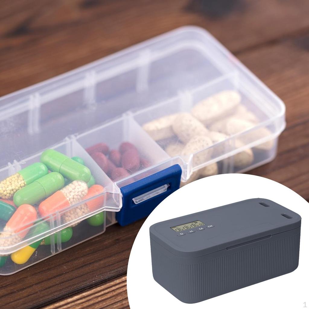 Lockable Storage Box with Lock Timer Portable Locking Container for Snacks Jewelry