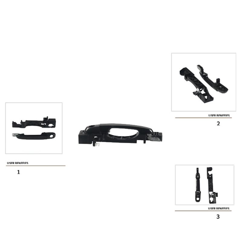 Ручка Двери Автомобиля ABS Запасная Ручка Двери 82650-1E050 Замена DIY или Профессиональное Использование Подходит для Accent
