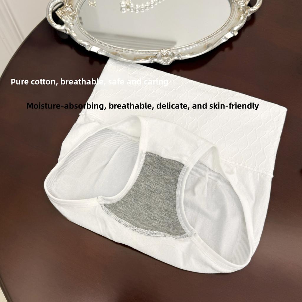 Женские весенне-осенние трусы-слипы с высокой талией, утягивающие живот и бедра, бесшовные, с хлопковой ластовицей