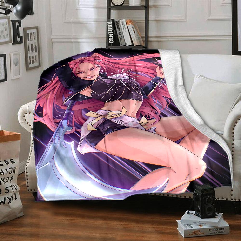 1pc KPop Demon Hunters MIRA1 Blanket, Gift, for Men and Women, Soft Blanket, Good for Sofa Bed Couch Travel, Lightweight Flannel Blanket