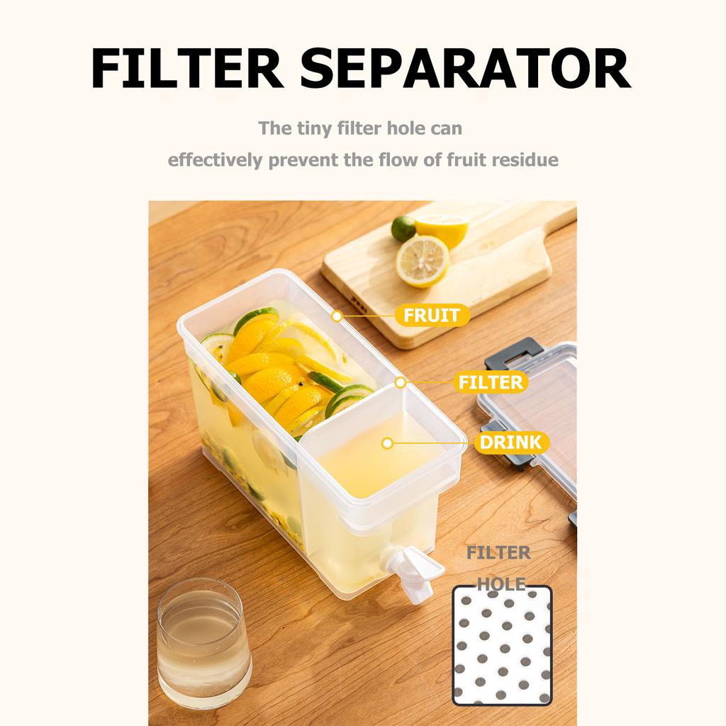 Пластиковый чайник, пищевой холодильник с краном, 3,5 л-6 л, ведро для холодной воды, ведро для холодного сока, большая емкость, ведро для холодной воды