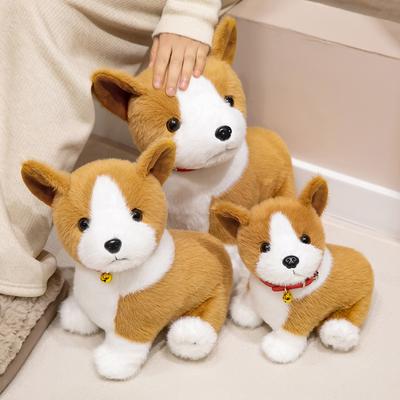 Милая кукла корги, плюшевая игрушка, кукла щенка, детская успокаивающая тряпичная кукла, подарок на день рождения для девочки