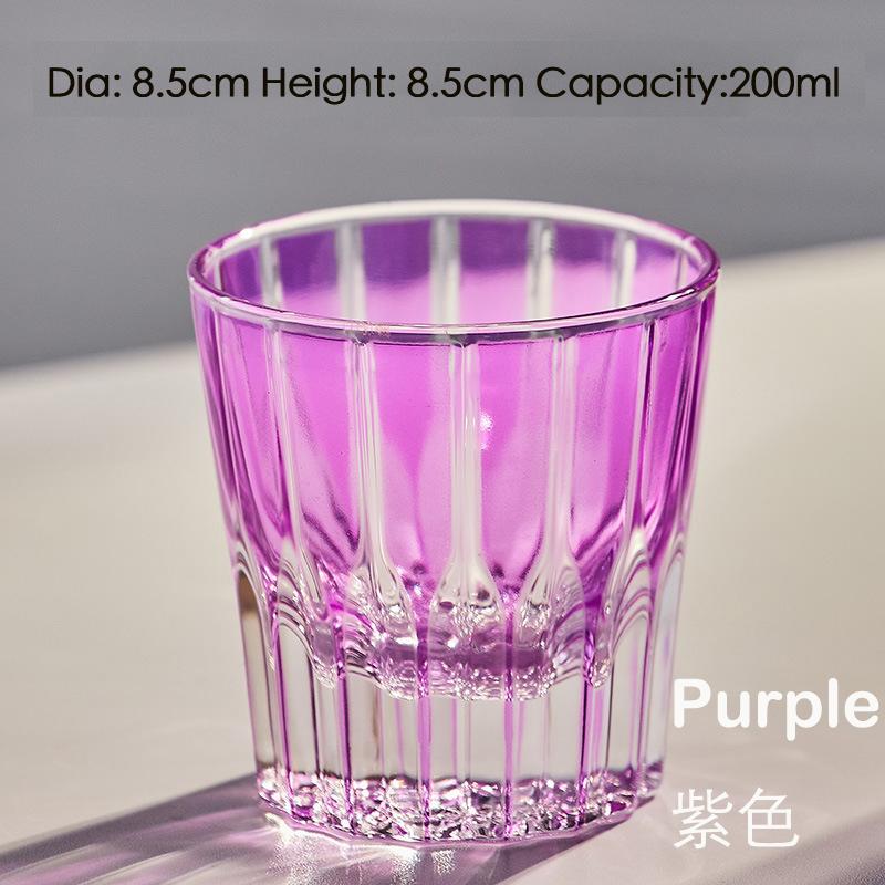 1PC Fashioned Cut Glass Whiskey Glass Tumbler Water Glass Cup Suitable for Cocktail Whisky Drink Red Wine Vodka