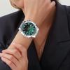 Casio Водонепроницаемые кварцевые часы 50 метров, унисекс, зеленый циферблат, AMW-870DA-3AV