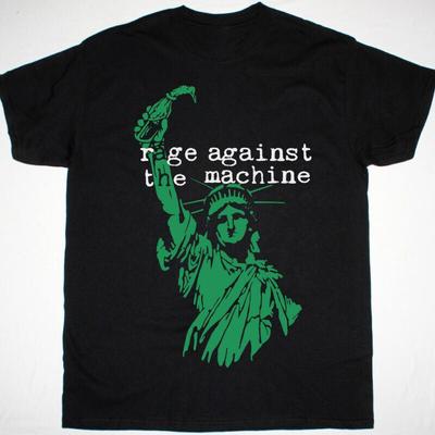 Хлопковая черная футболка для фанатов группы Rage Against the Machines, все размеры.