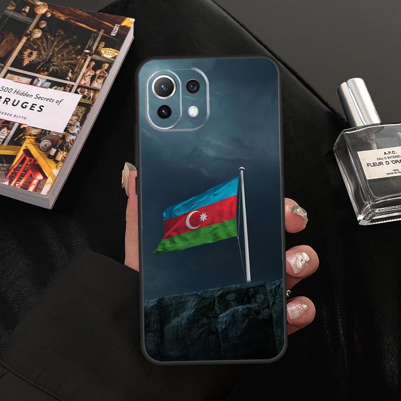 Чехол Флаг Азербайджана для Xiaomi 14T Pro 11T 12T 13T 13 14 15 Ultra POCO X7 Pro X3 X5 X6 M6 F5 F6 Pro