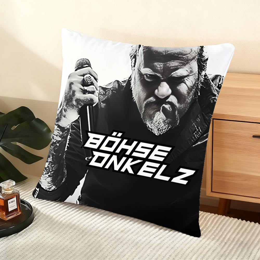 Чехол на подушку B-Bohse O-Onkelz Мягкий коротковорсовый чехол для подушки Гладкая уютная текстура Эстетичный чехол для подушки Декор для дома