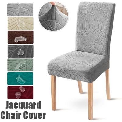 Водонепроницаемый чехол на стулья, эластичные жаккардовые чехлы на обеденный стул, нескользящие, легко устанавливаемые, противопыльные чехлы на сиденья, декор для домашних животных