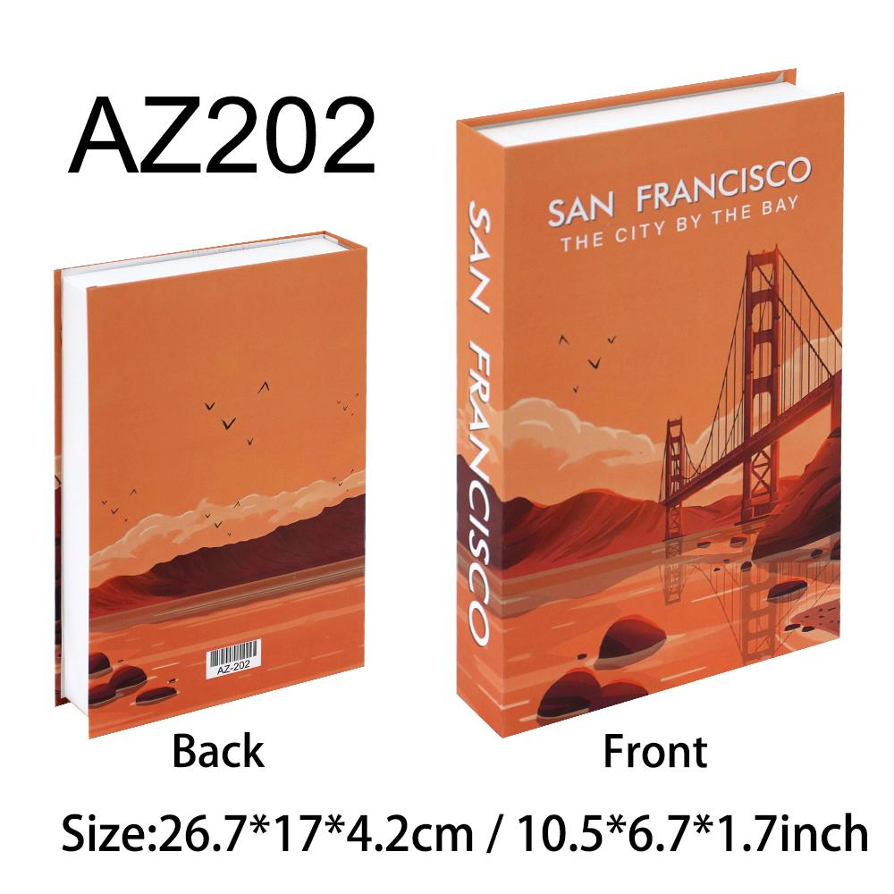 New York Paris London Series Luxury Fake Book Decoration Remote Control Storage Box Fashion Coffee Table Decoration Accessories