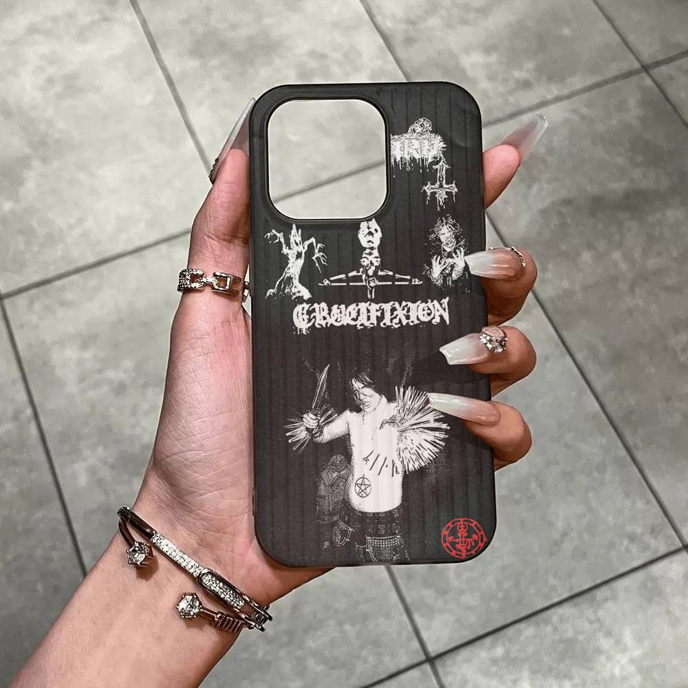 Sematary Haunted Luxury Phone Case For IPhone 17 Air 16 15 14 13 12 11 Pro Max Pro Plus Ripple Shockproof