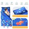 Extra Large Toddler Nap Mat, Toddler Sleeping Bag With Removable Pillow, Measures 53 X 21 X 1.5 Inches, Ideal For Daycare And Preschool Kindergarten