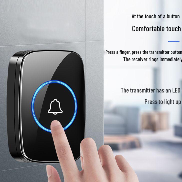 Household Wireless AC Digital Music Doorbell with Remote Control and One-to-One Caller
