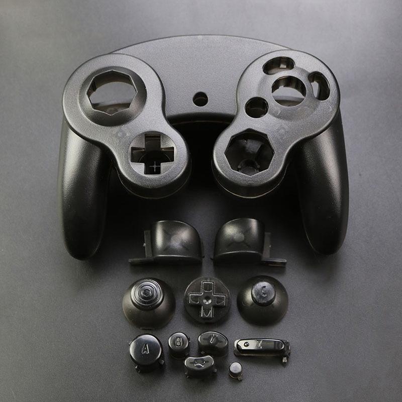 Transparent Clear Full Set Shell Housing with Buttons Mod Kit for GameCube NGC Controller DIY Custom Replacement Parts